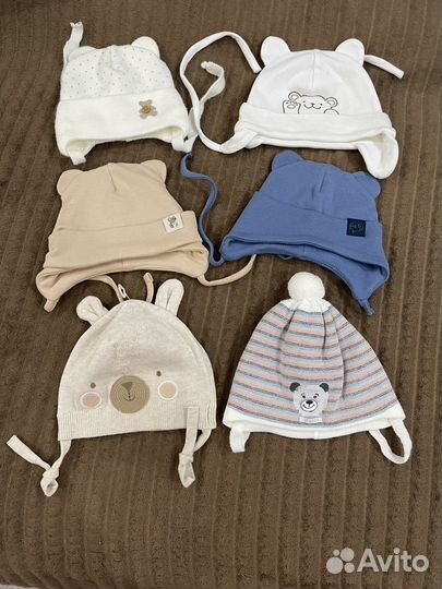 Шапочки для новорожденного