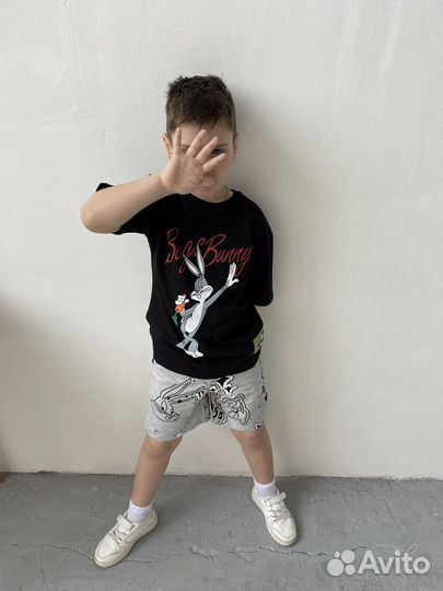 Летний костюм zara на мальчика 134