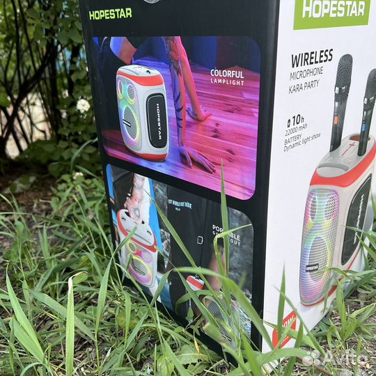 Bluetooth колонка 120ватт+2 микрофона