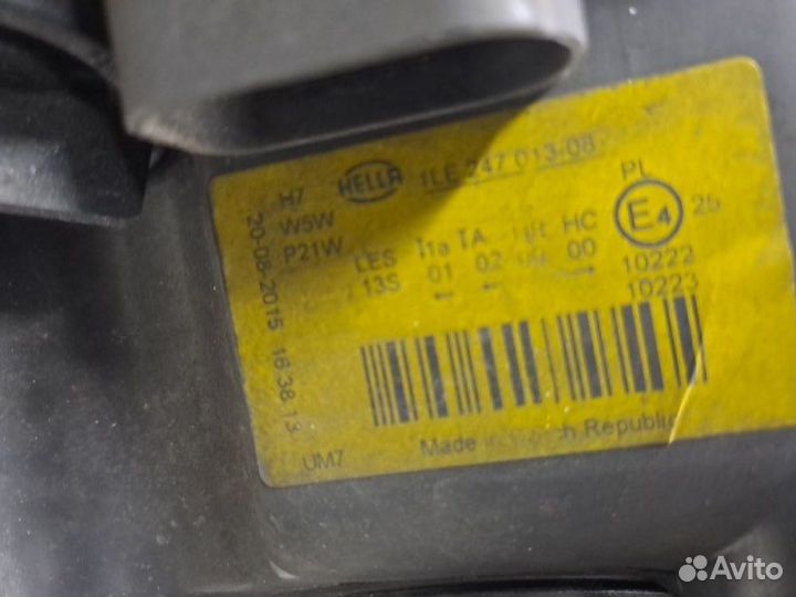 Фара Volkswagen Golf Plus 5M