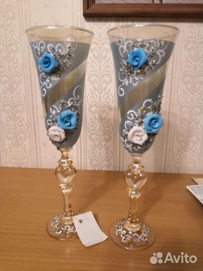 Свадебные бокалы новые