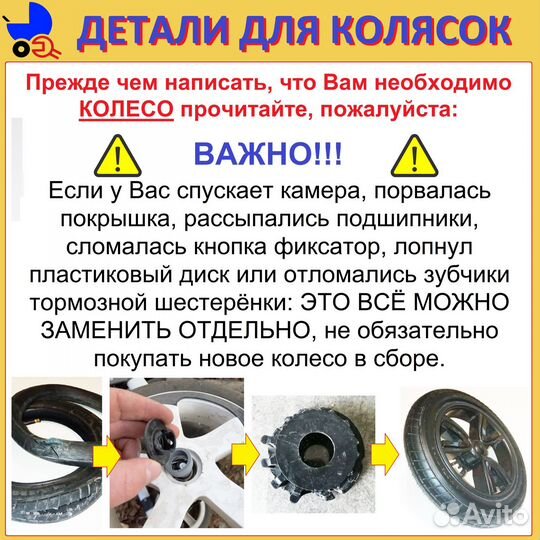 Покрышки, диски, камеры, колёса для коляски
