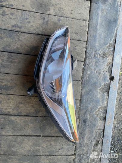 Передняя левая фара Хендай Солярис 2