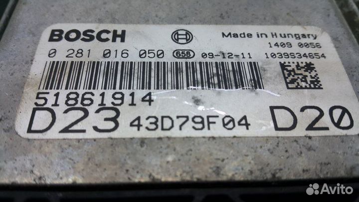 Б/У Блок управления двигателем Европа. 0281016050