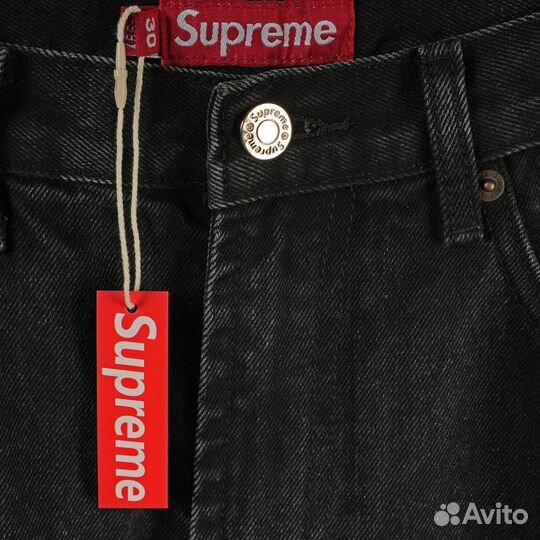 Джинсы supreme new york baggy черные