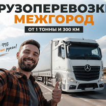 Грузоперевозки межгород от 1 тонны, от 300 км, Снежинск