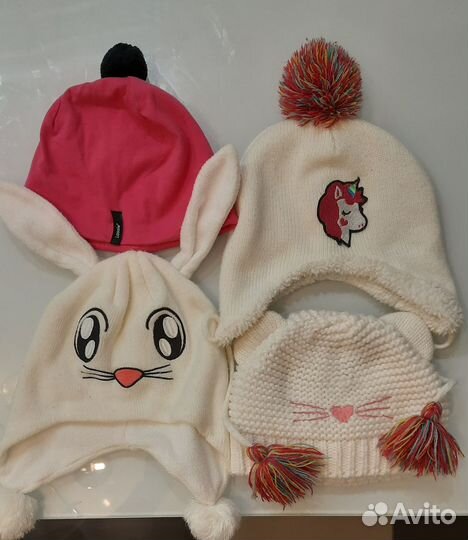 Шапка 4 шт 50-53 см зима lassie вещи пакетом