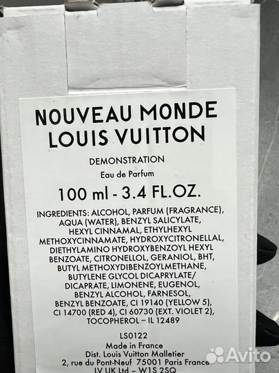 Louis Vuitton Nouveau Monde 100 мл tester