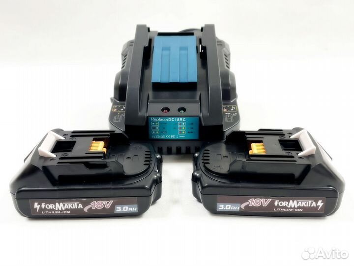 Аккумулятор Макита 18 вольт 3 Ah х 2 и Зарядка