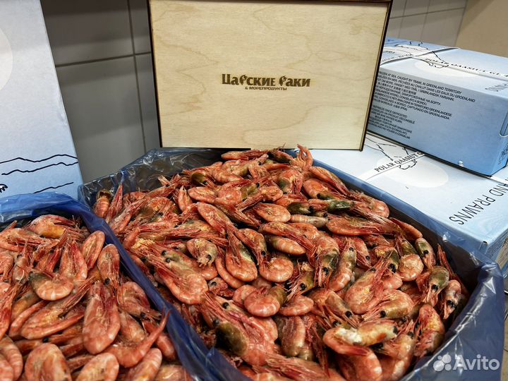 Креветка гренландия с икрой