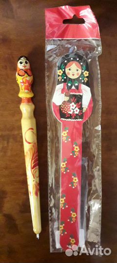 Сувенирная ручка и пилка для ногтей 