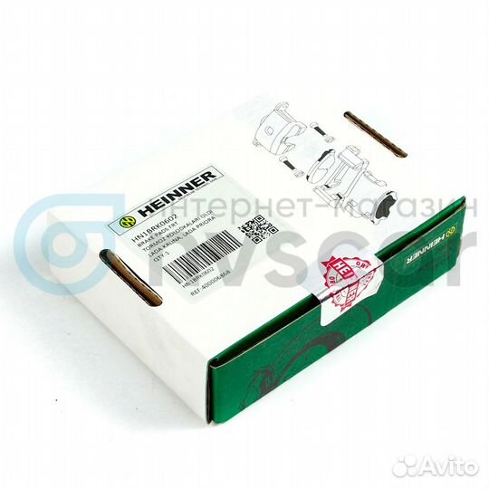 Колодки передние heinner ваз 2110, 2111, 2112