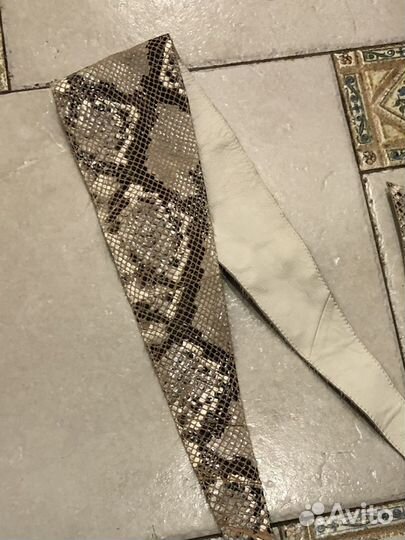 Ремень из кожи питона