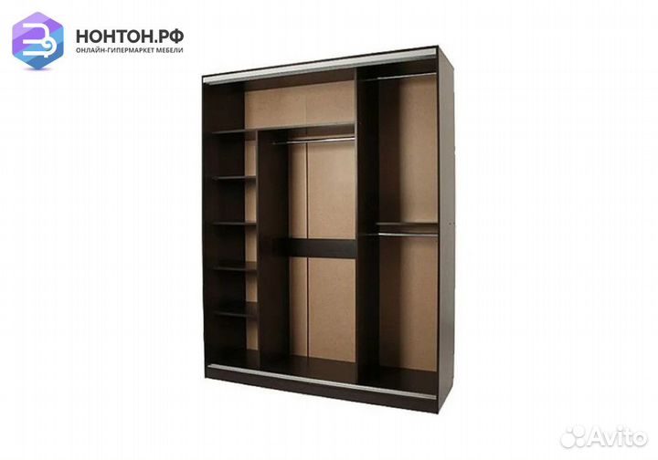 Шкаф-купе Бассо 10-600 розы венге