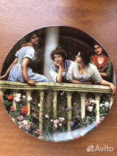 Фарфор. Тарелка настенная. Номер