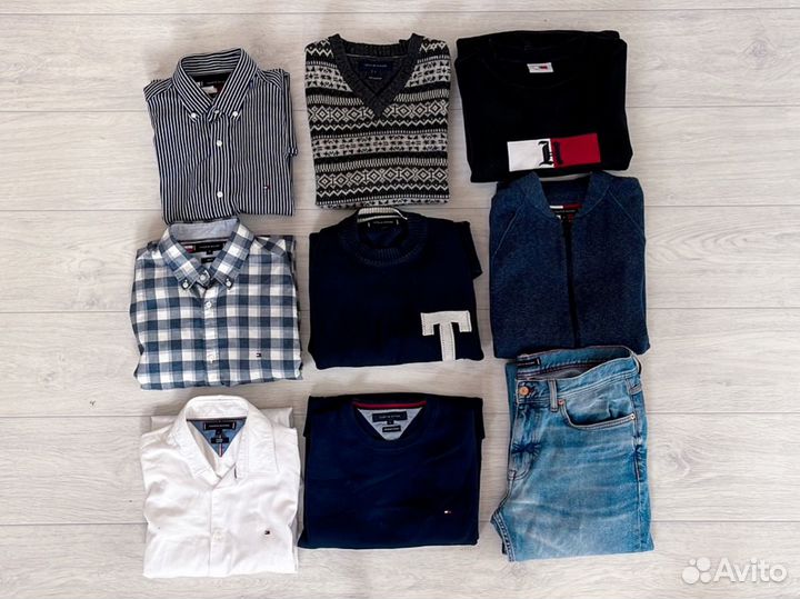 Рубашка, жилет, джинсы Tommy Hilfiger