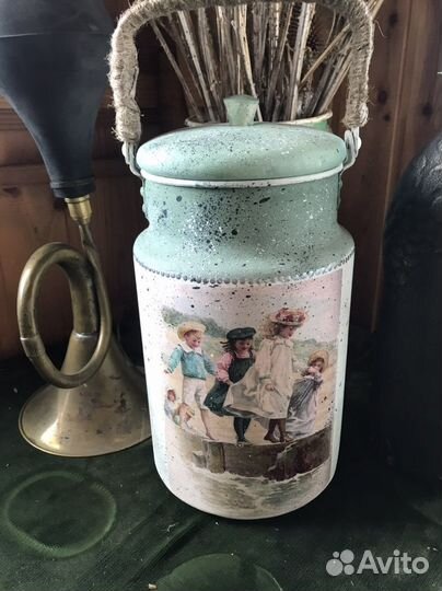 Бидон декоративный