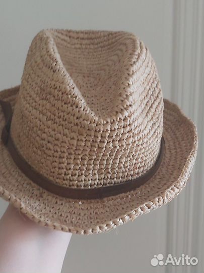Шляпа Zara Испания оригинал соломенная р 56
