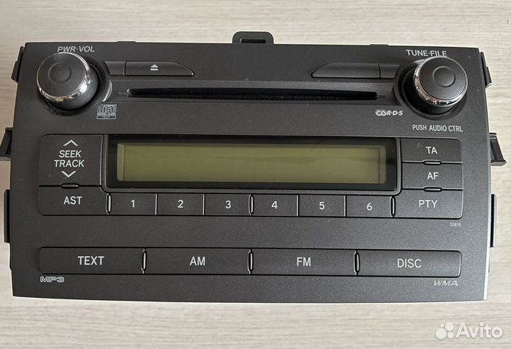 Toyota Corolla e150 Штатная Магнитола