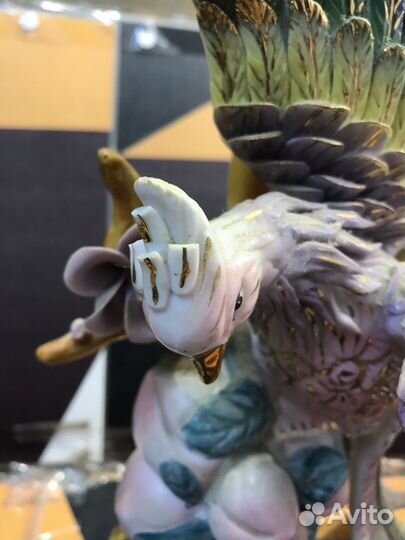 Карандашница райская птица фарфор