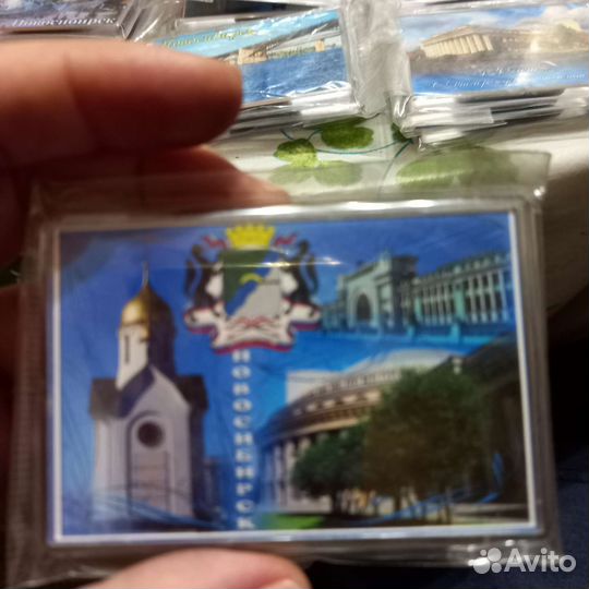 Магнит сувенир Новосибирск Искитим Ложок