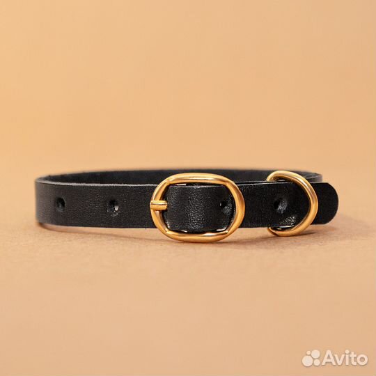 Ошейник для кошки/кота из натуральной кожи