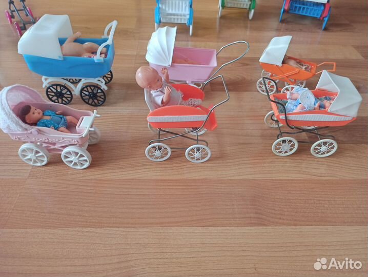 Коляска,манеж,кроватка для пупсика,cccр, гдр