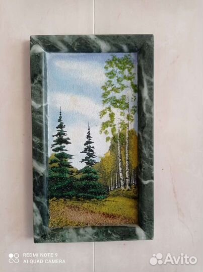 Картины из полудрагоценного камня и др