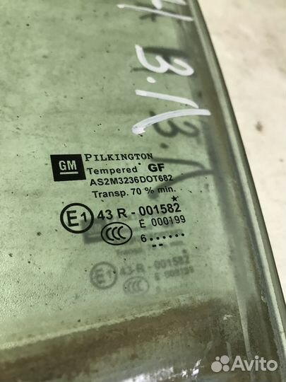 Стекло заднее левое Opel Astra H
