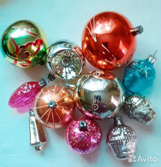 Ёлочные игрушки ссср. Шары и другие с фосфором