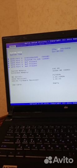 Ноутбук p170em