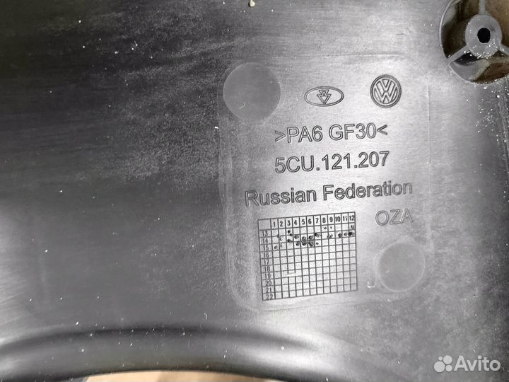 Диффузор в сборе с вентиляторами VAG 5CU121207