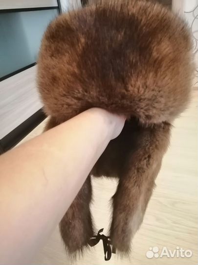 Мужская ондатровая шапка