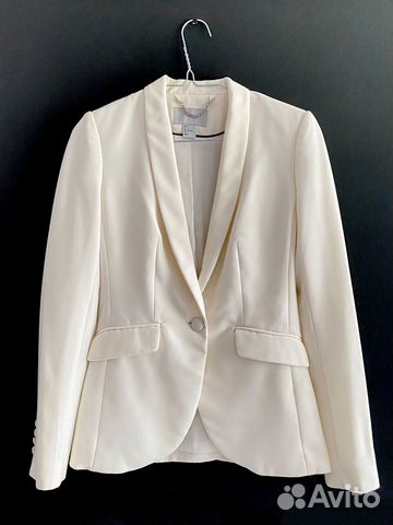 Белый молочный пиджак H&M (XS)