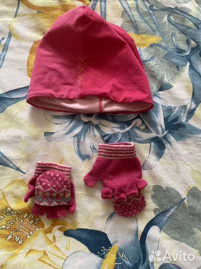Комплекты шапка с шарфом м перчатками, манишки