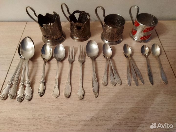 Мельхиоровая посуда, подстаканники