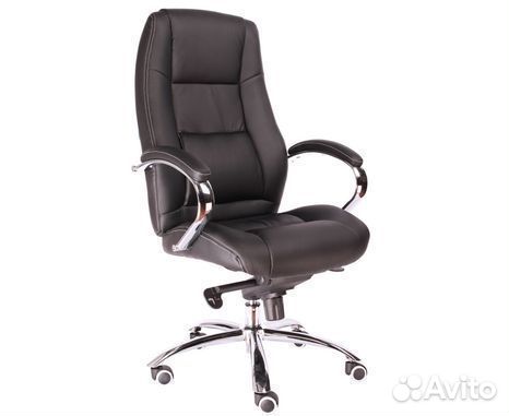 Кресло офисное EverProf Kron M Кожа Черный