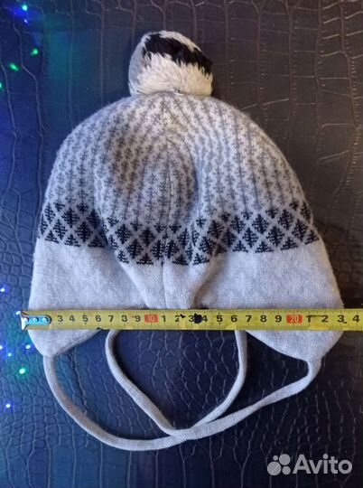 Зимняя шапка Reima 46-48р. на 1-2г шерсть