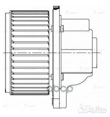 Э/вентилятор отоп. для а/м Chevrolet Captiva/Ep