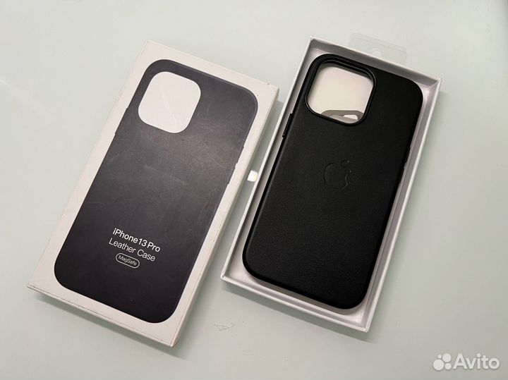 Чехол на iPhone 13 pro кожанный