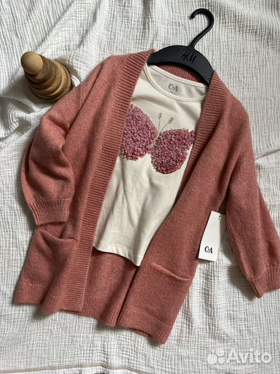 Кардиган и лонгслив 110