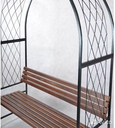 Скамейка Цветочная с аркой