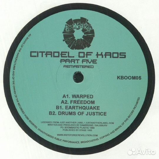 Виниловая пластинка Citadel Of Kaos – Part Five