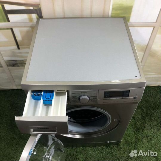 Стиральная машина б/у Siemens 8кг, металлик