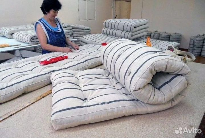 Матрас ватный 10*60*120см детские и взрослые