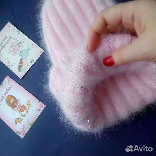 Шапка, шапка пушистая, подарок