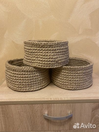 Интерьерные корзинки, салфетки