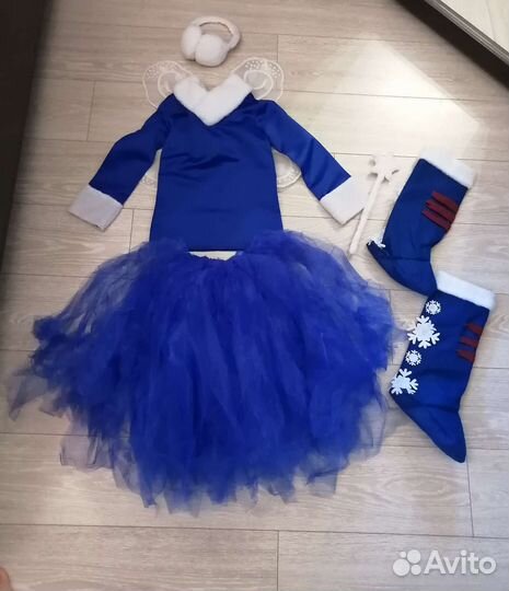 Новогодний костюм Зимней феи для девочки