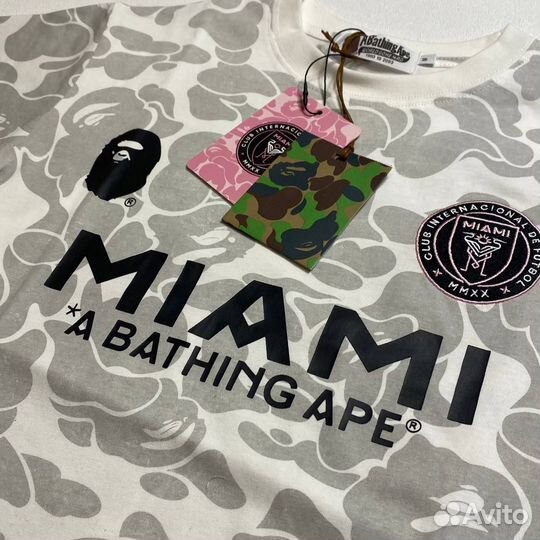 Футболка Bape inter miami белая