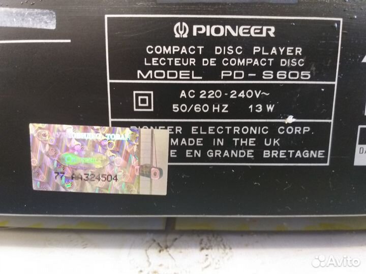 Cd проигрыватель Pioneer PD - 605S